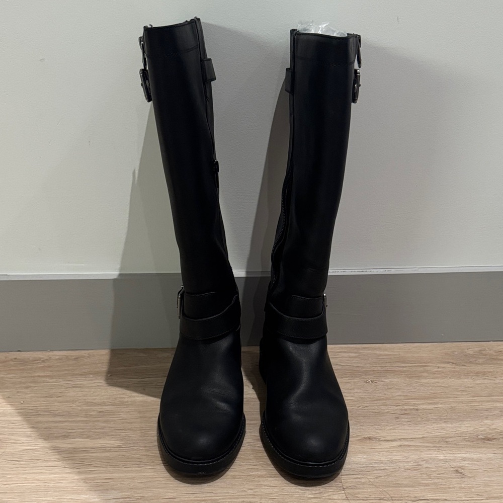 Kelly & Katie Black Over the Knee Boots - Picture 3 of 5